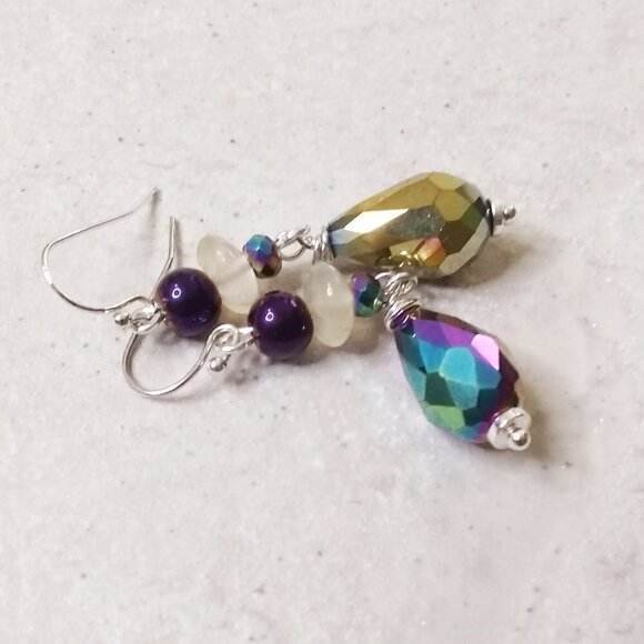 🍂🍁🍃 3/$25!!!  Sparkling & Shimmering Dangle Earrings ~ Festive Evening Wear - Picture 6 of 7